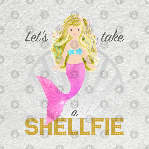 Mermaid: Let's take a shellfie (blonde) by oceanys